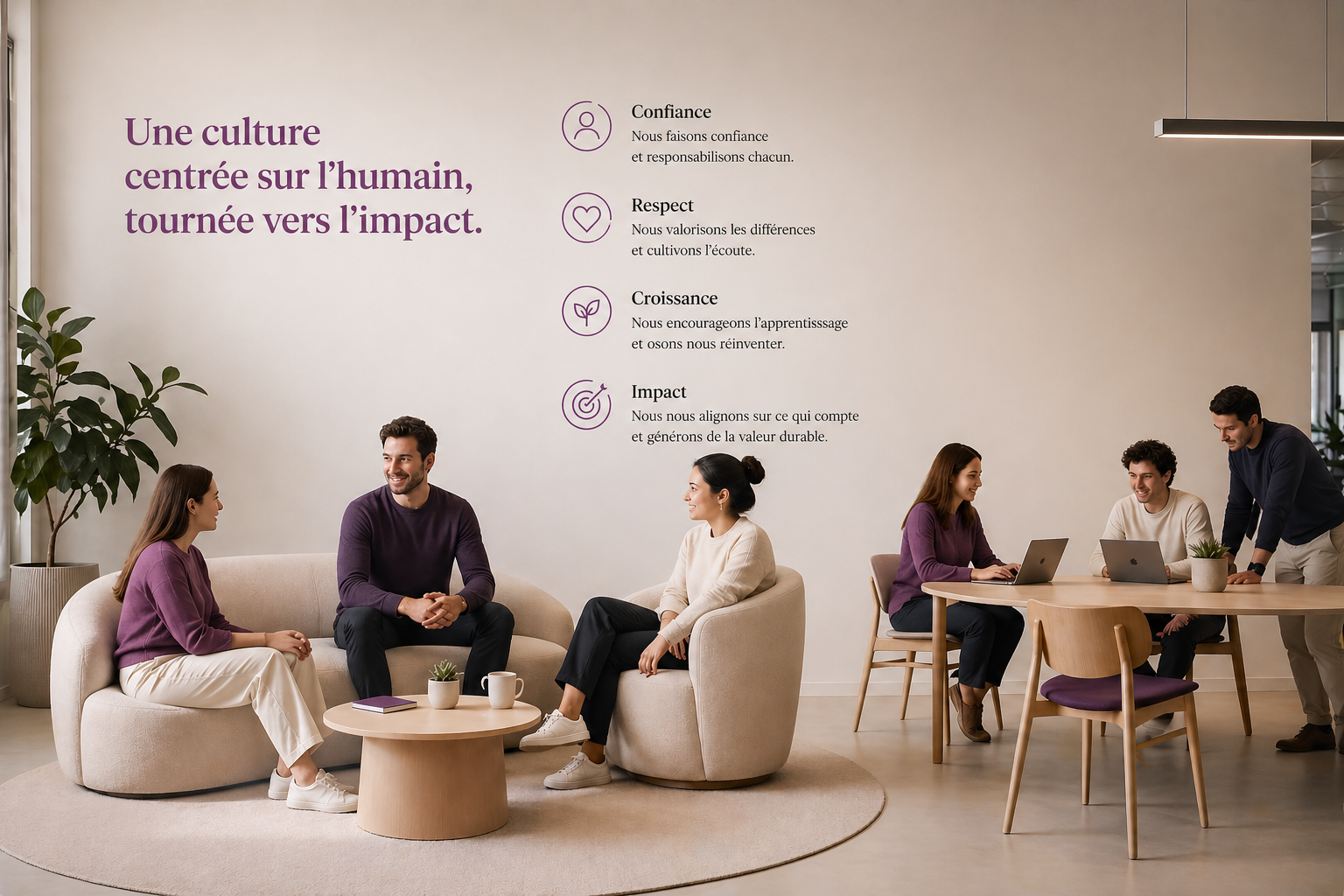 Équipe Bewil - Une culture centrée sur l'humain